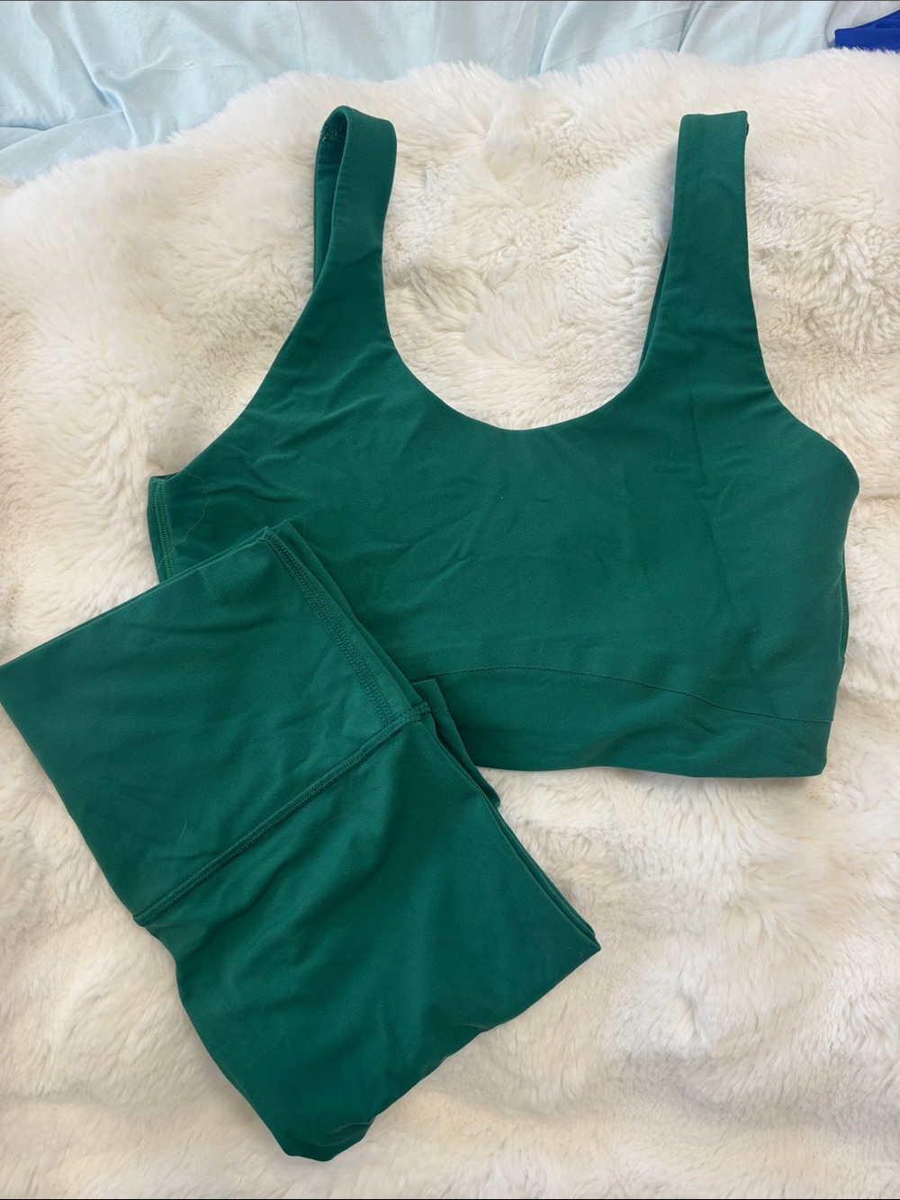 Target- Green All in Motion Active Set (w/ sports bra & biker shorts) -Small